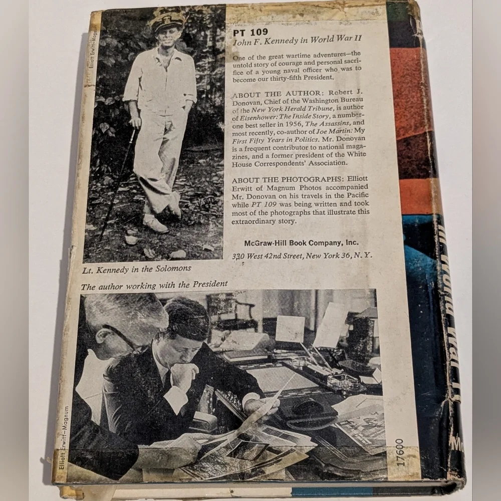 First Edition PT 109 - John F. Kennedy in World War II by Robert J. Donovan 1961 - Picture 3 of 9